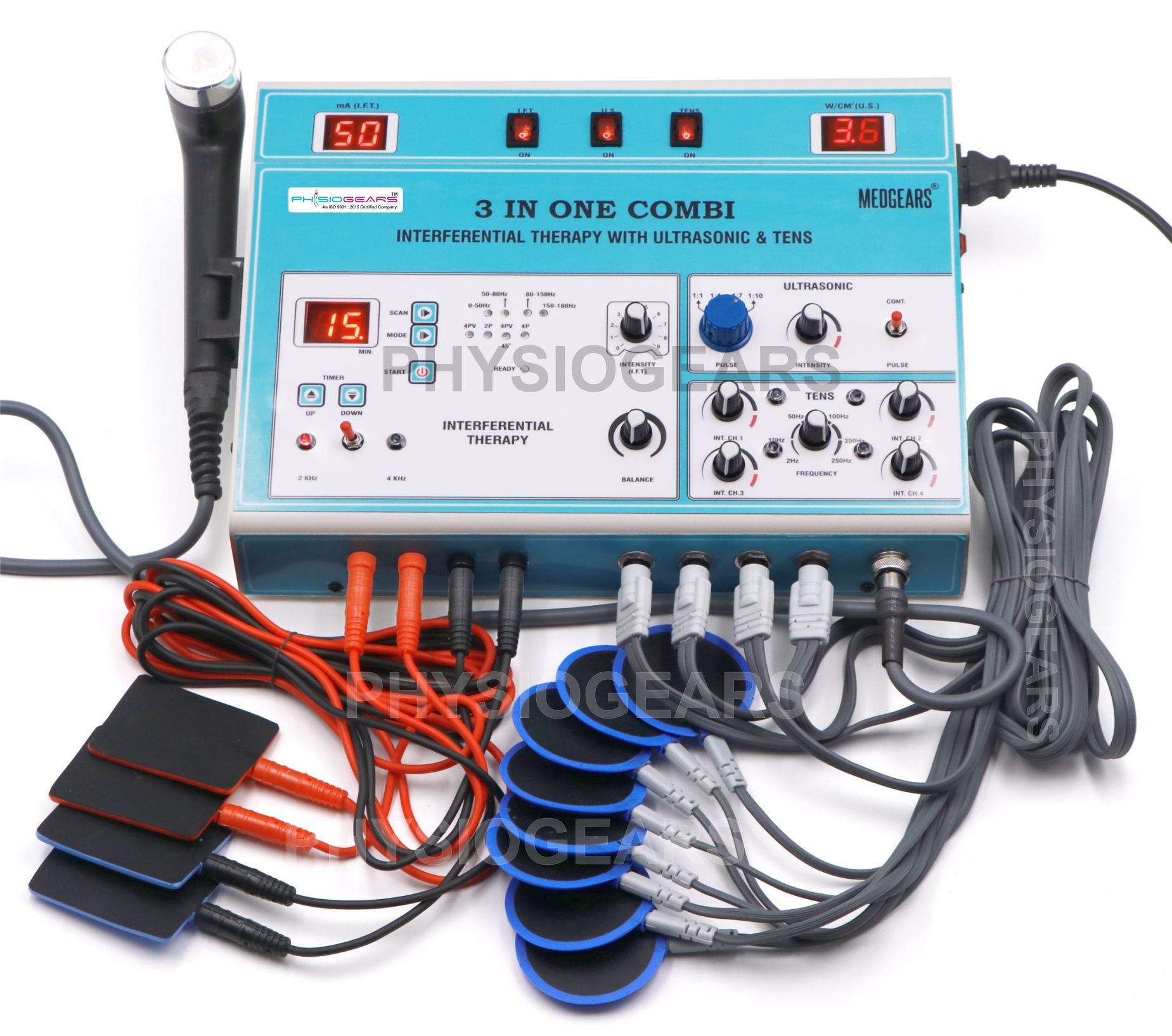 3 IN1 Manual (IFT + Ultrasonic + TENS 4 Channel)