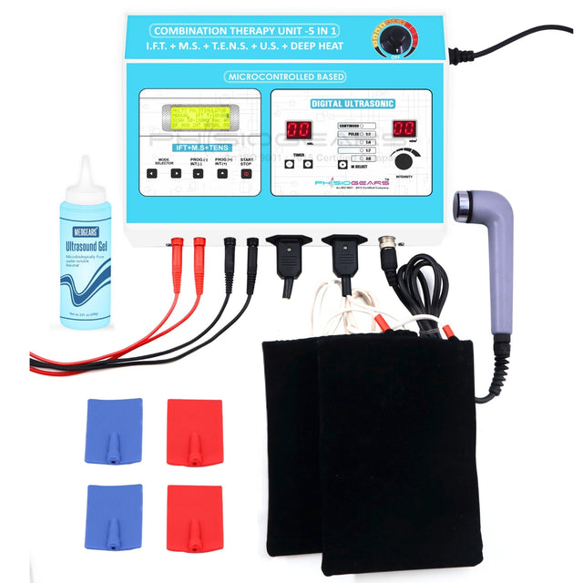 5 IN 1 Combination (IFT + Muscle Stimulator + TENS + Ultrasonic + Deep Heat)