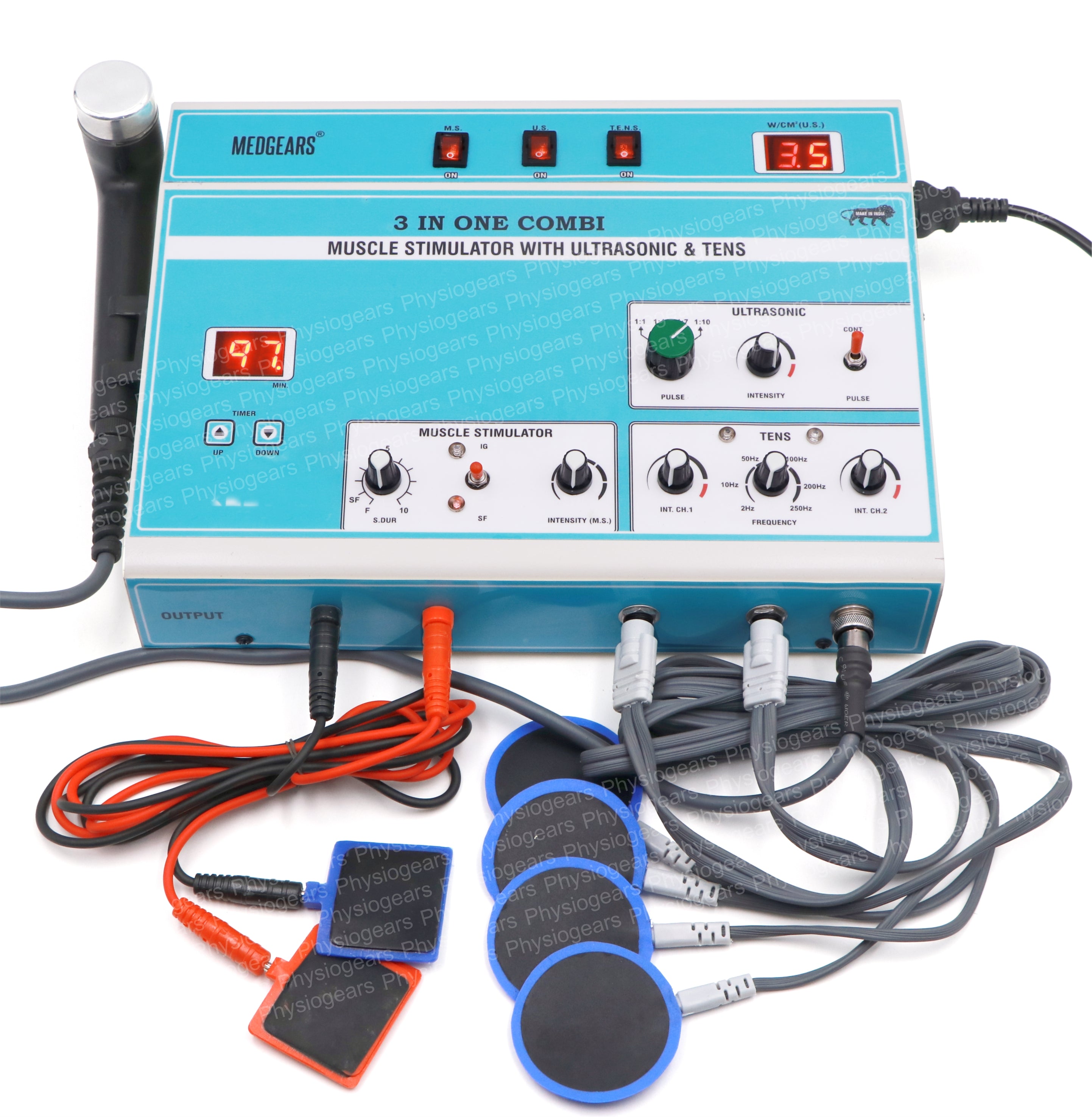 3 IN 1 Manual (Ultrasonic + Muscle Stimulator + TENS)