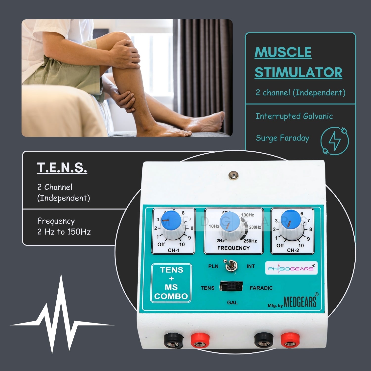 Mini Tens + Muscle Stimulator