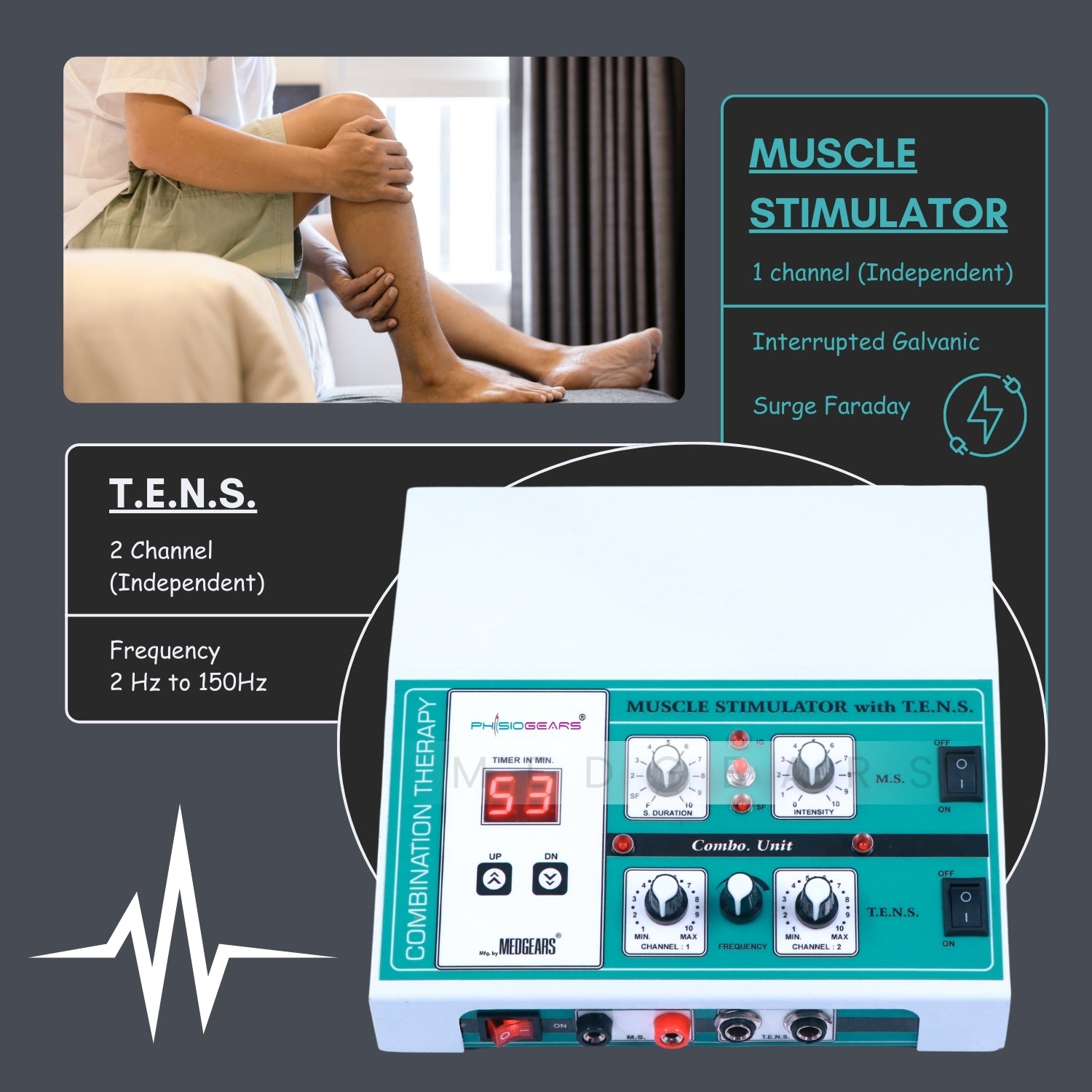 TENS + Muscle Stimulator