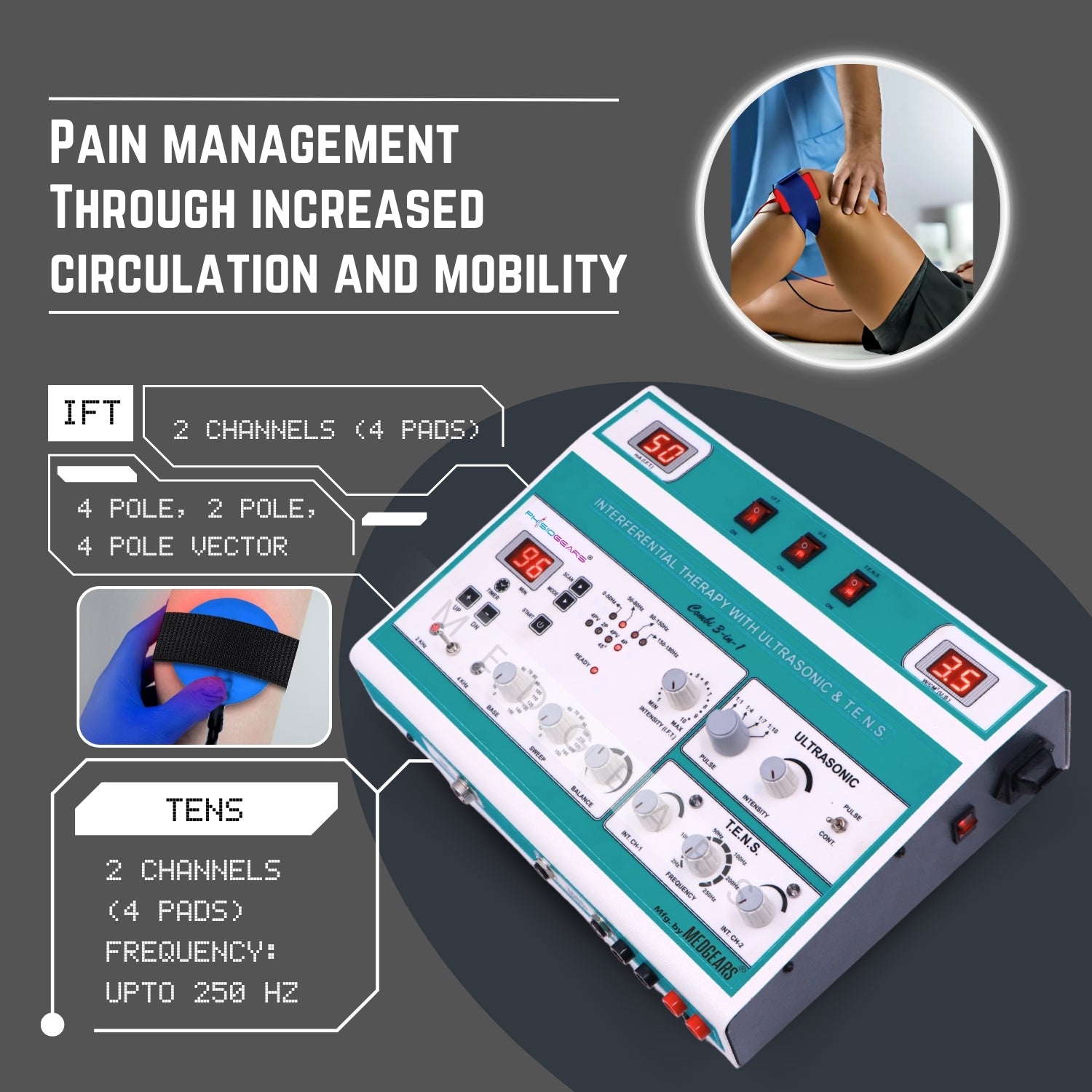 3 IN 1 Manual (IFT+ Ultrasonic +TENS)