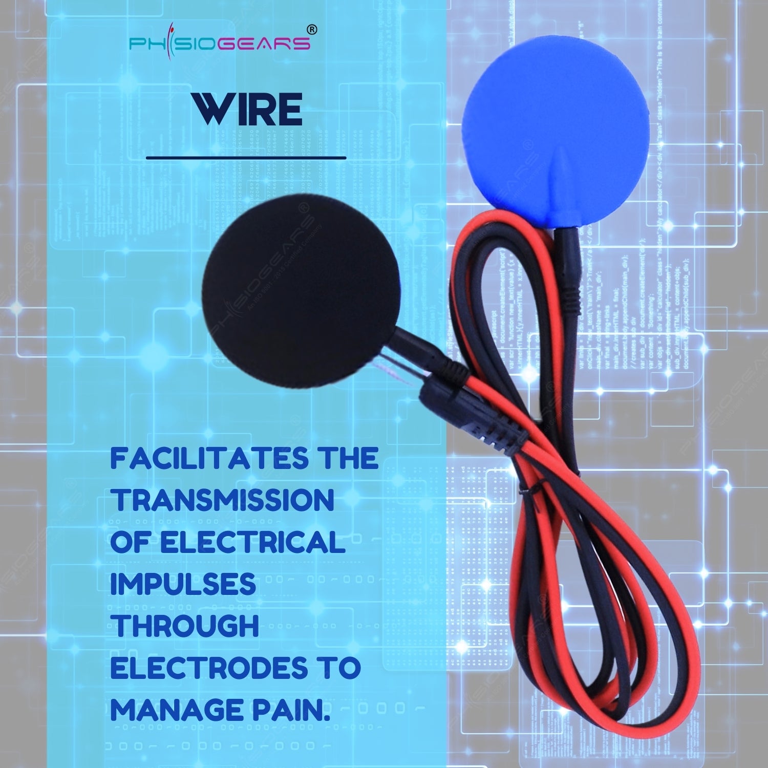 4 Channel TENS Kit (4 Wire, 8 Pads, 1 Velcro)