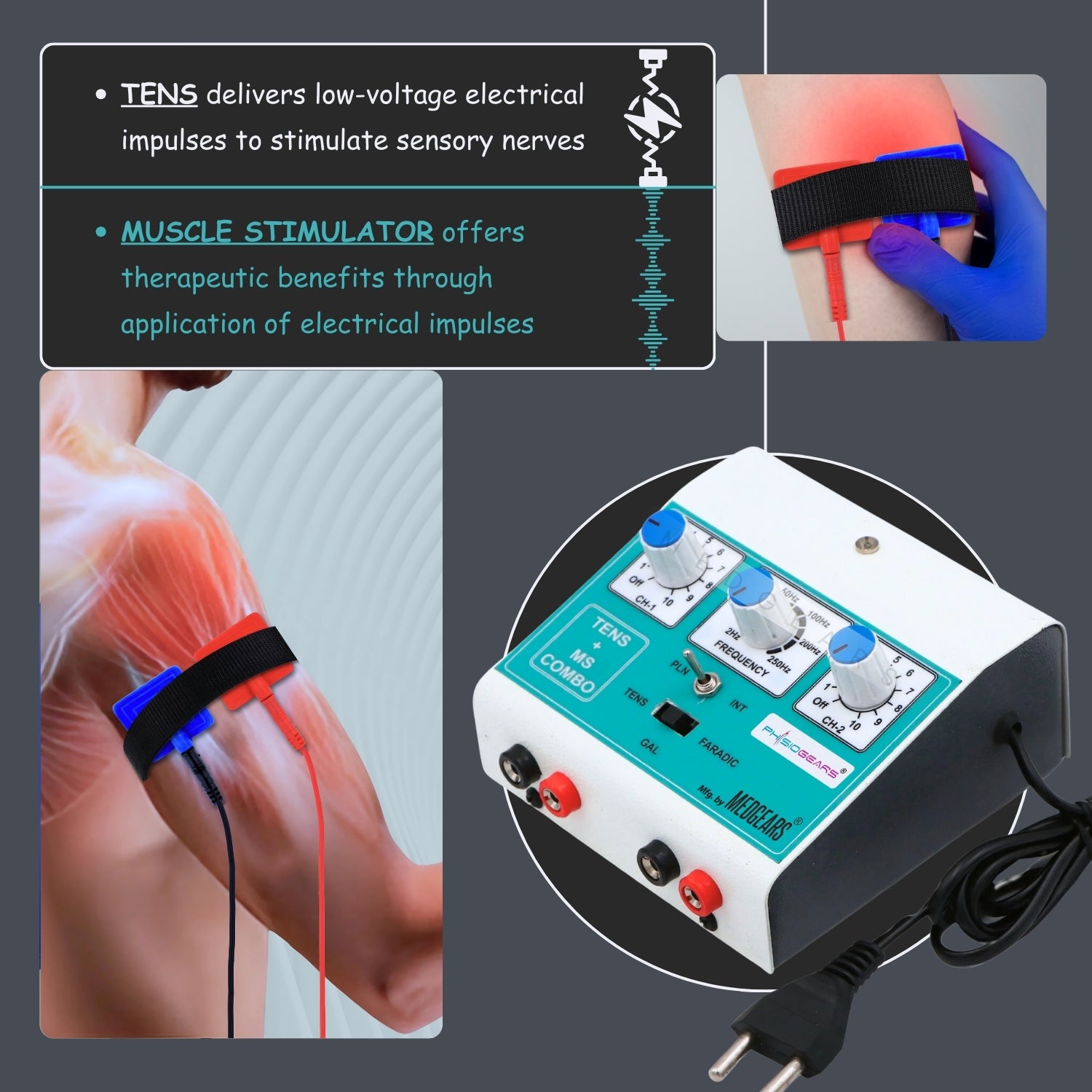 Mini Tens + Muscle Stimulator