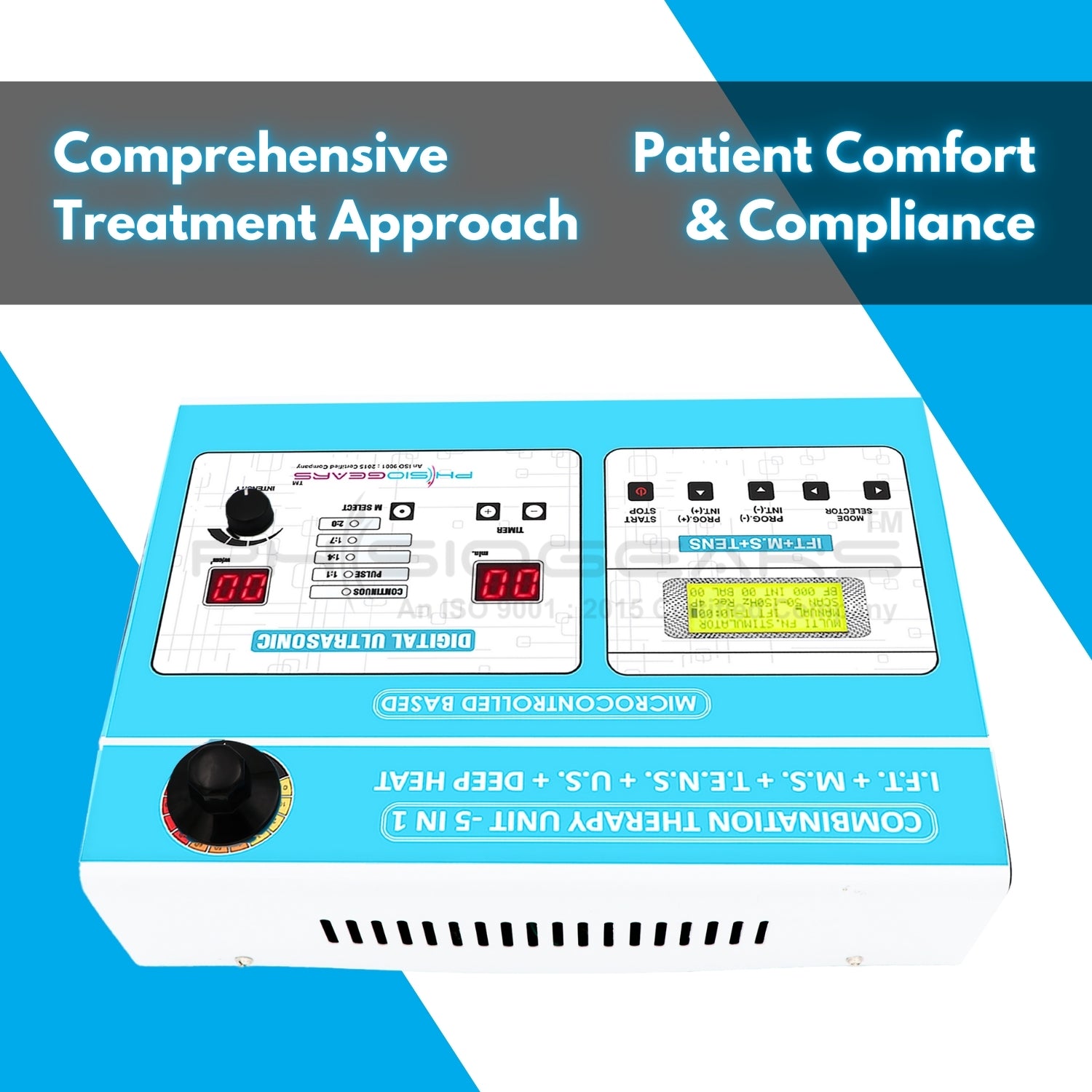 5 IN 1 Combination (IFT + Muscle Stimulator + TENS + Ultrasonic + Deep Heat)